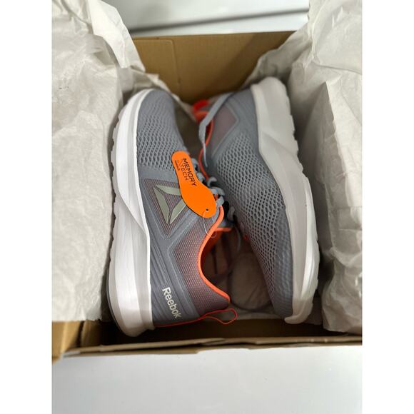 Reebok Gray and Orange Women's Sneakers - Picture 10 of 11